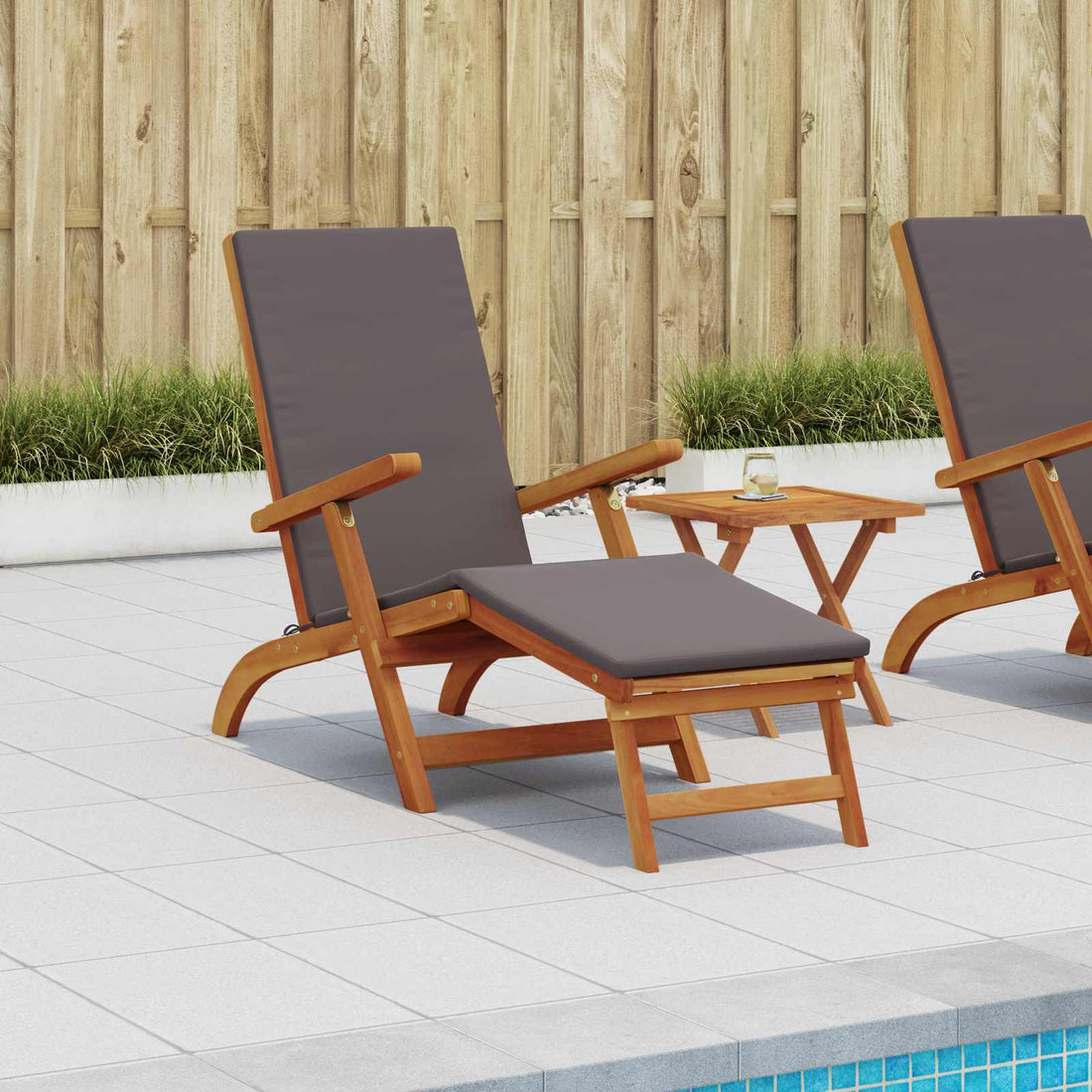 vidaXL Recliner y tumbona plegable 55 x 146 x 91 cm