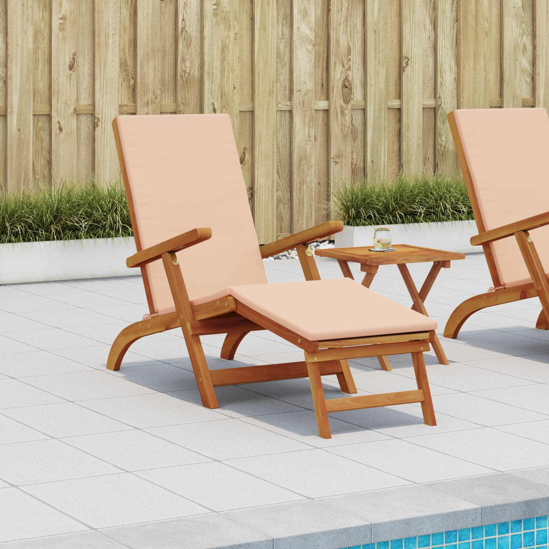 vidaXL Recliner y tumbona plegable 55 x 146 x 91 cm