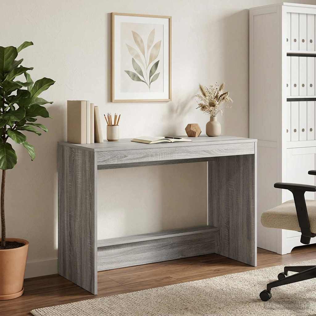 vidaXL Escritorio de Cama Sonoma gris Madera de ingeniería