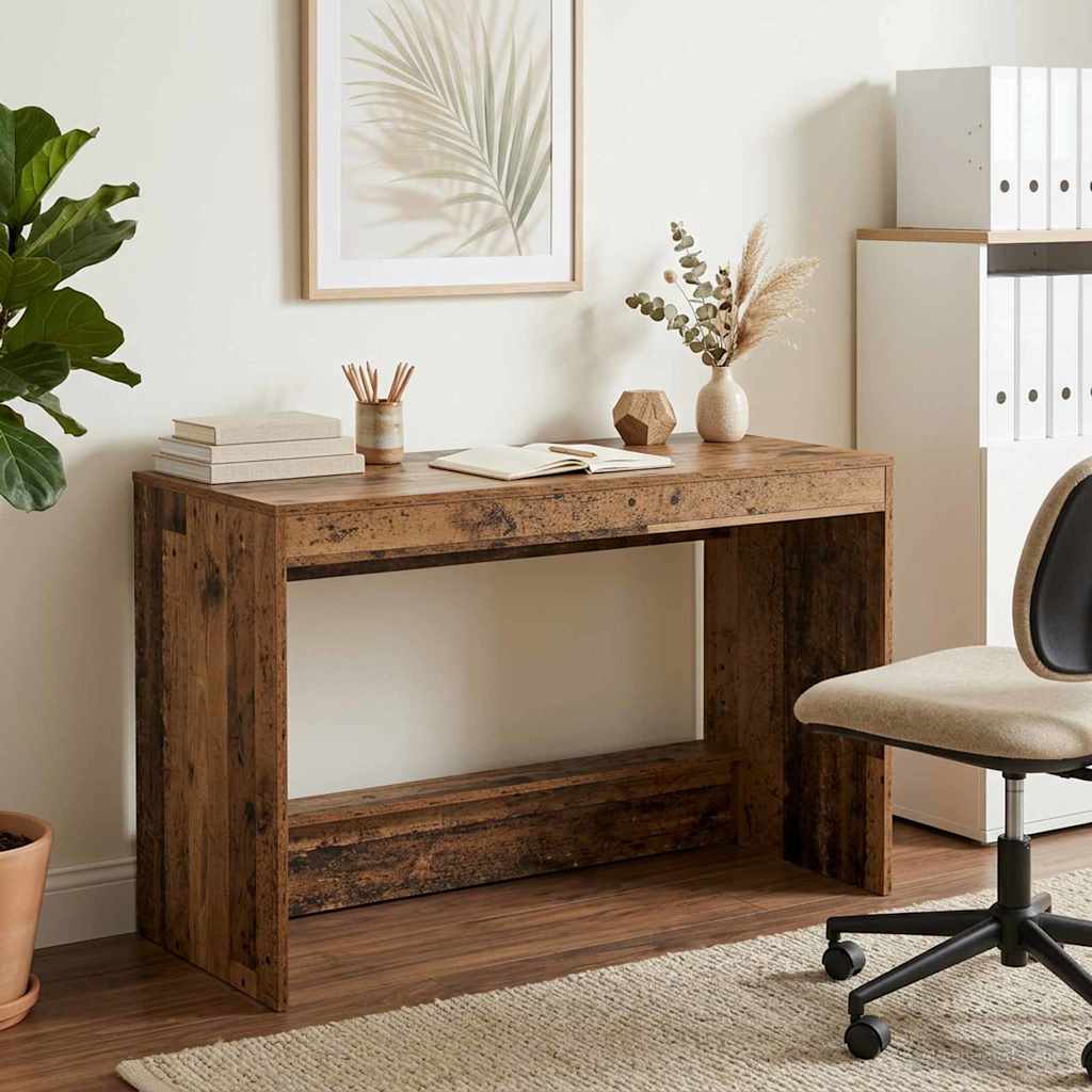 vidaXL Escritorio de Cama Madera envejecida Madera de ingeniería