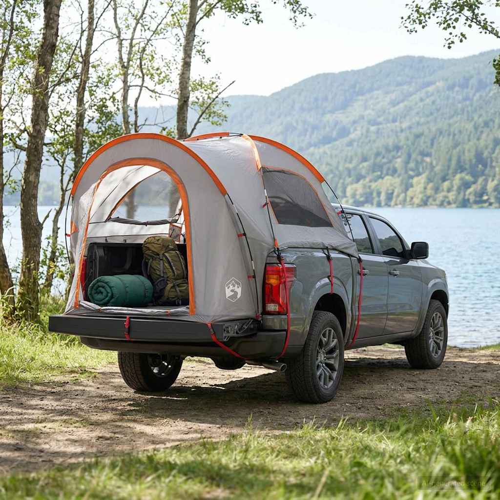 vidaXL Tienda para coche 200 x 170 x 170 cm Gris y naranja