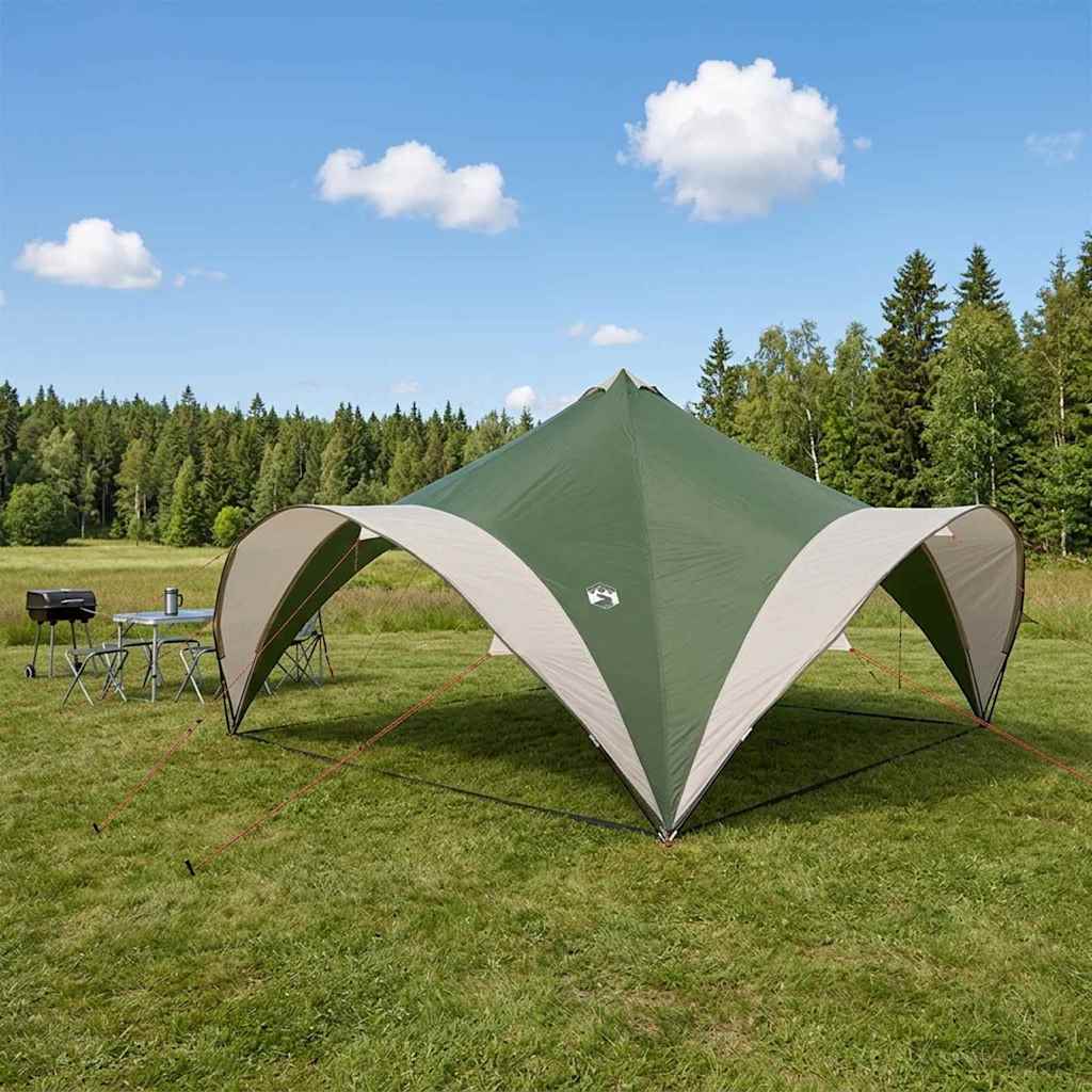 vidaXL Carpa de Fiesta Verde 500 x 500 x 350 cm Poliéster y Acero