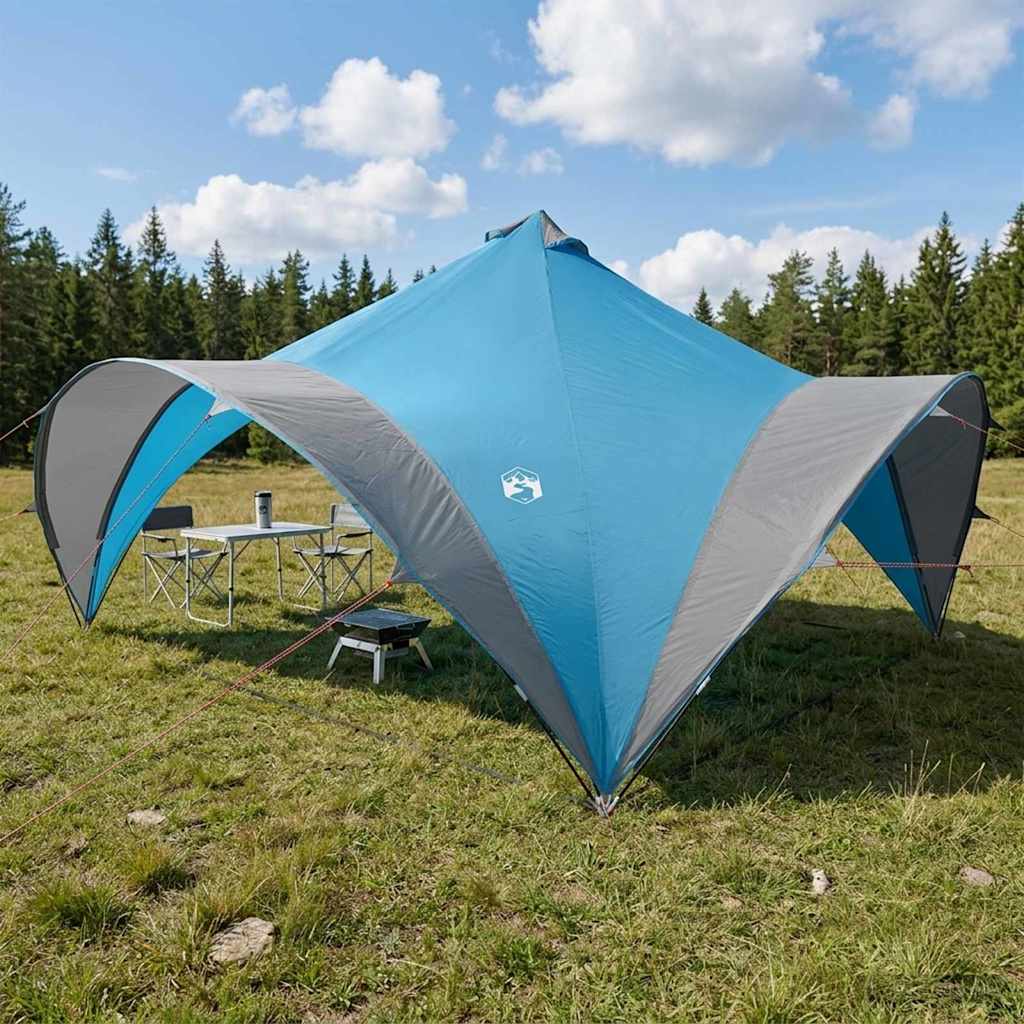 vidaXL Carpa de Fiesta Azul 500 x 500 x 350 cm Poliéster y Acero