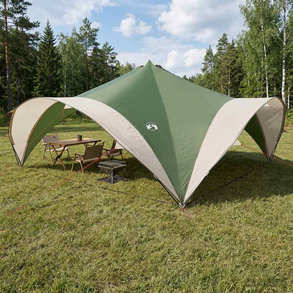 vidaXL Carpa de Fiesta Verde 600 x 600 x 400 cm Poliéster y Acero