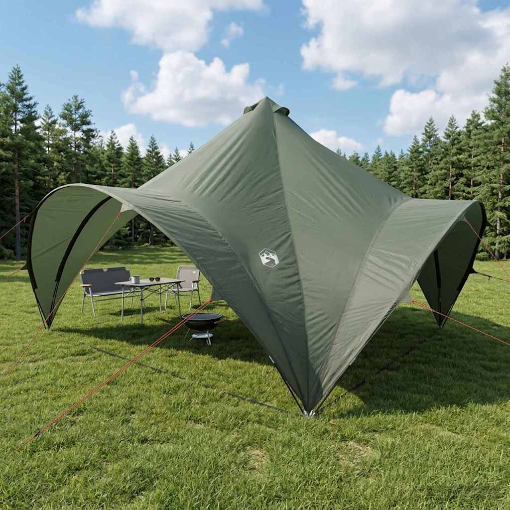 vidaXL Carpa de Fiesta 400 x 400 x 320 cm Verde ejército