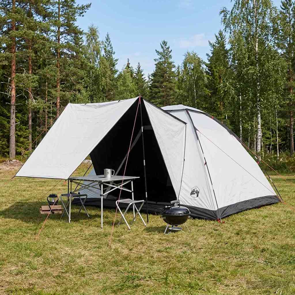 vidaXL Tienda de camping 6 persona Blackout Poliéster y Acero