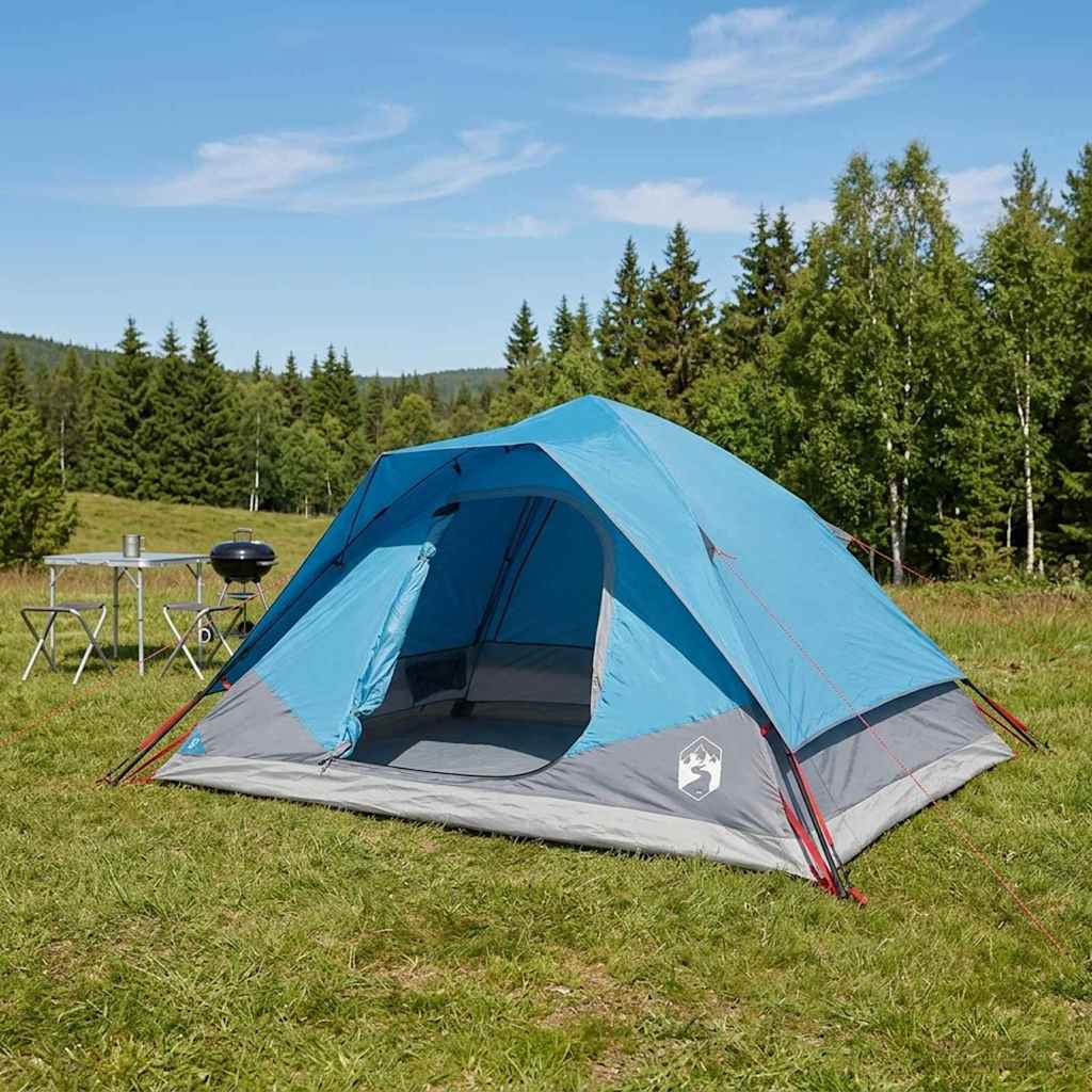 vidaXL Tienda Instantánea Azul 305 x 215 x 140 cm Poliéster y Acero
