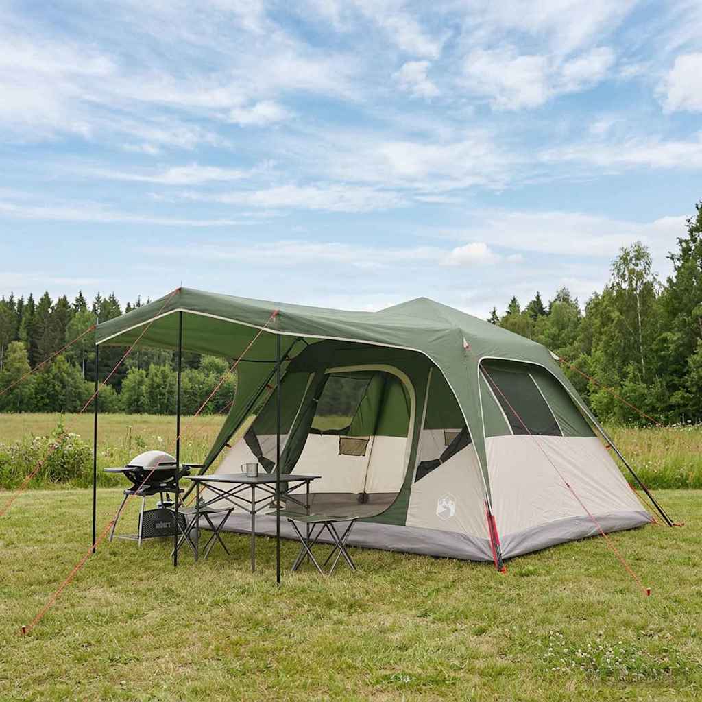 vidaXL Tienda Familiar Verde 305 x 275 x 190 cm Poliéster y Acero