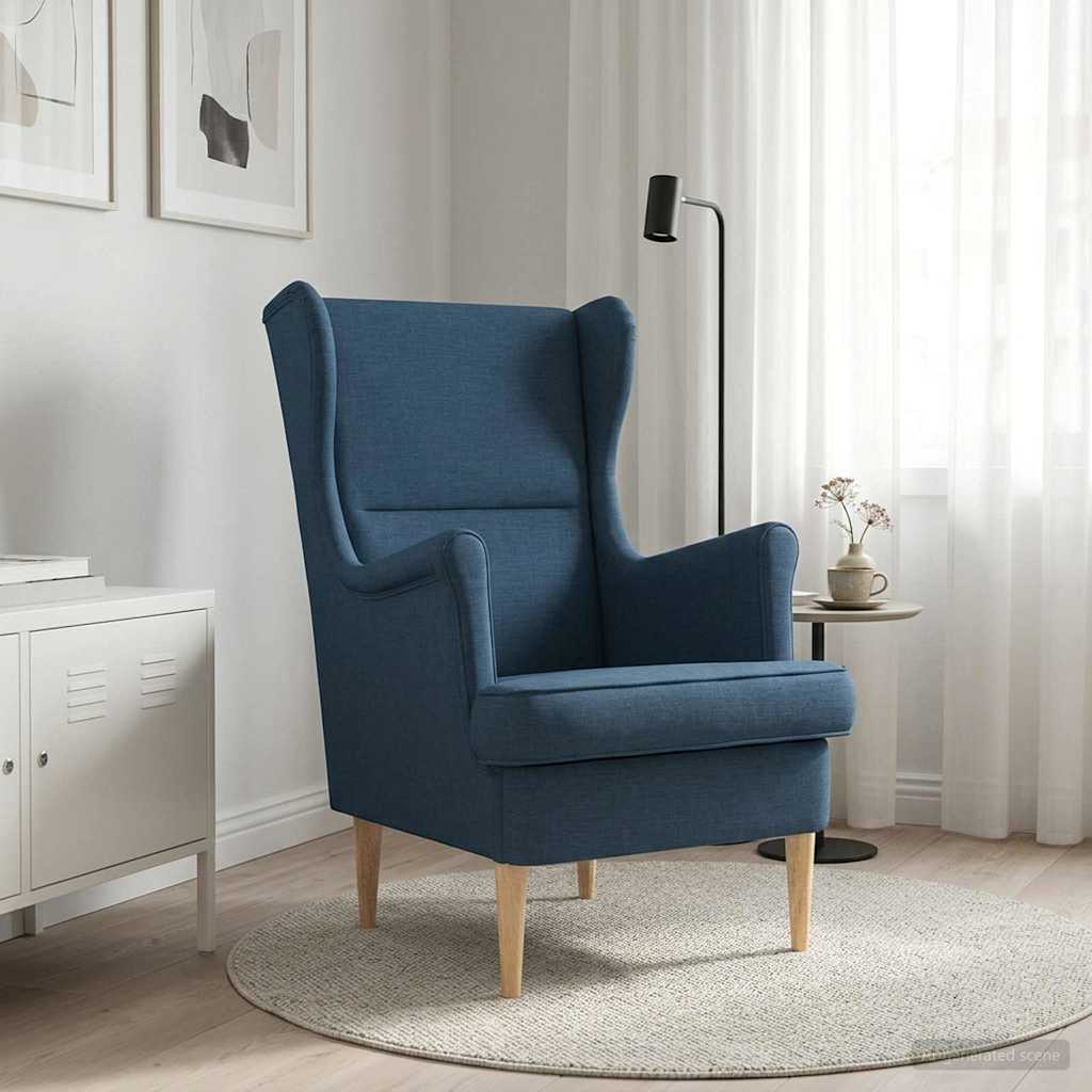 vidaXL sillón Azul tela