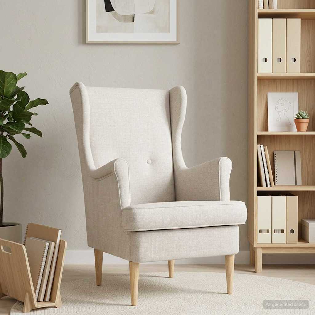 vidaXL Sillón Crema ARES
