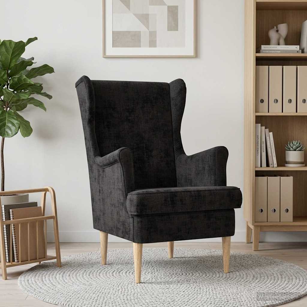 vidaXL Sillón Negro ARES