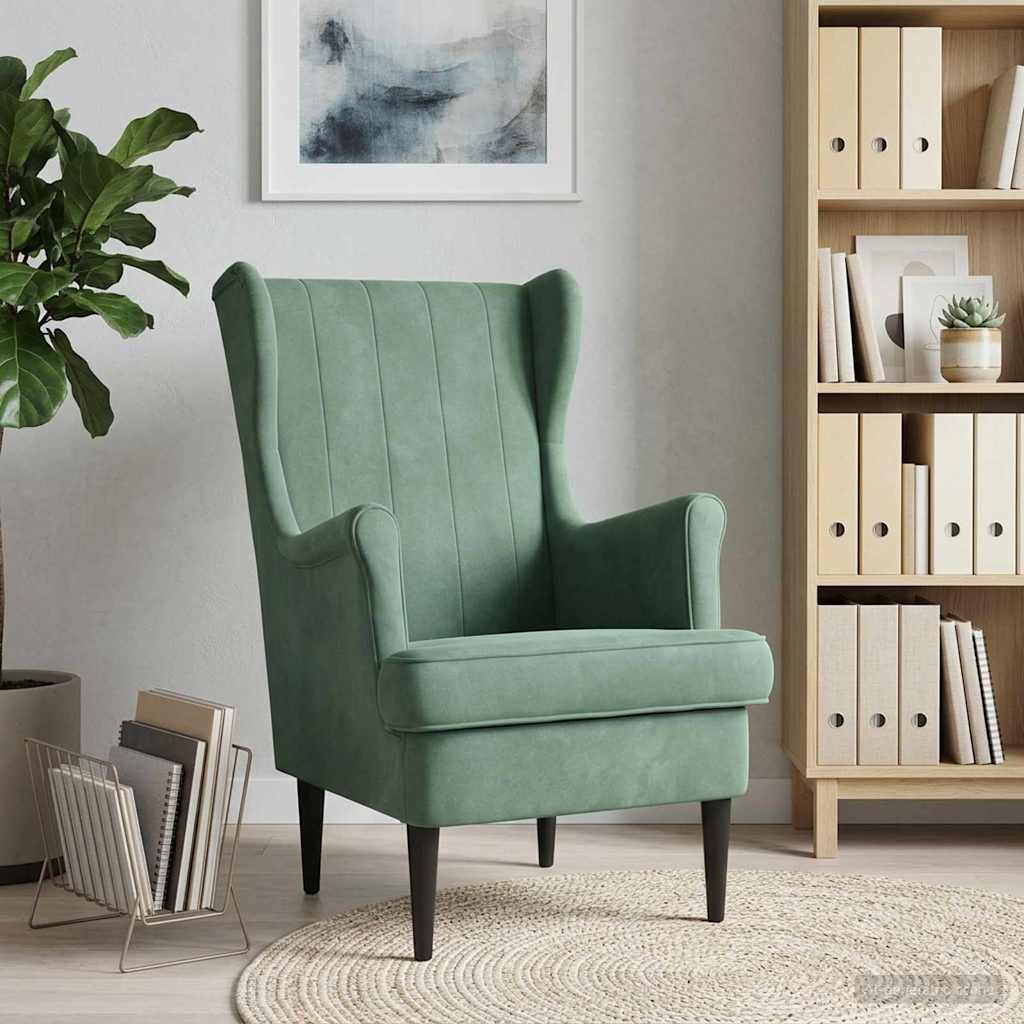 vidaXL Sillón Verde Mar Terciopelo