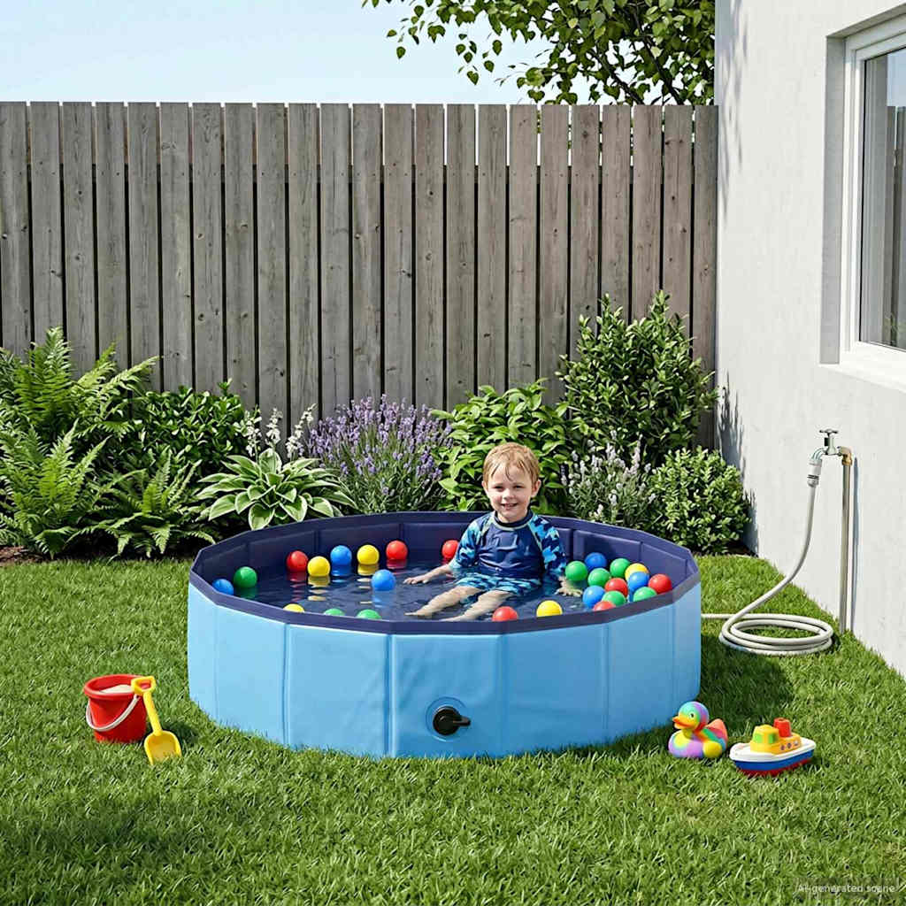 vidaXL Piscina Infantil Ø 80 x 20 cm Redondo para Niño para Azul