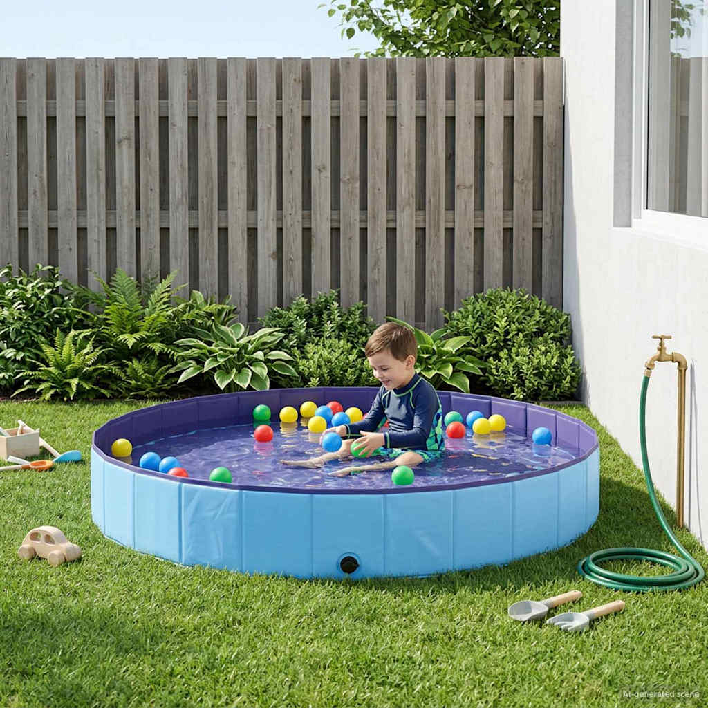 vidaXL Piscina Infantil Ø300 x 38 cm Redondo para Niño para Azul
