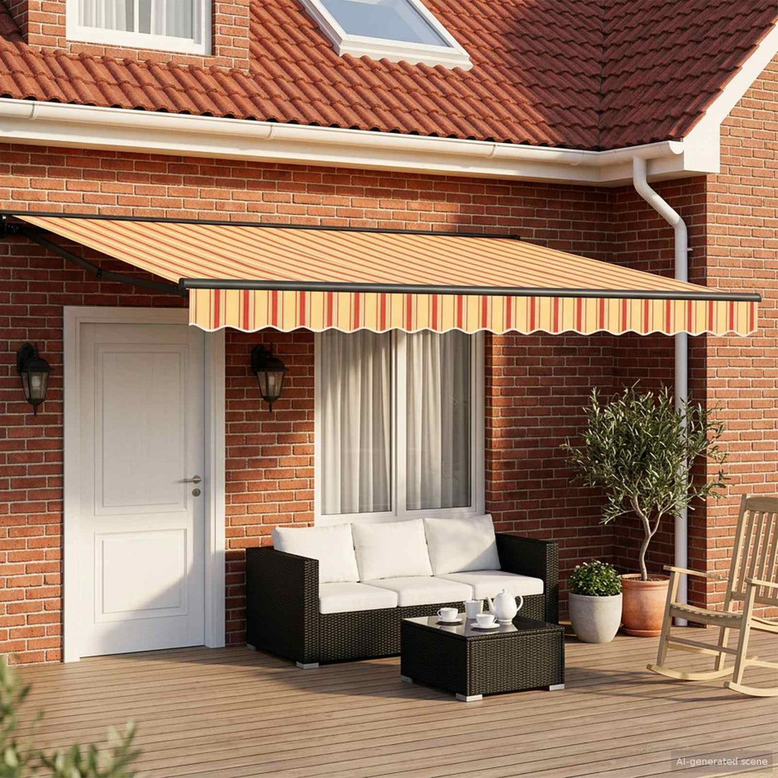 vidaXL Toldo Retráctil Eléctrico 4 x 3,5 m