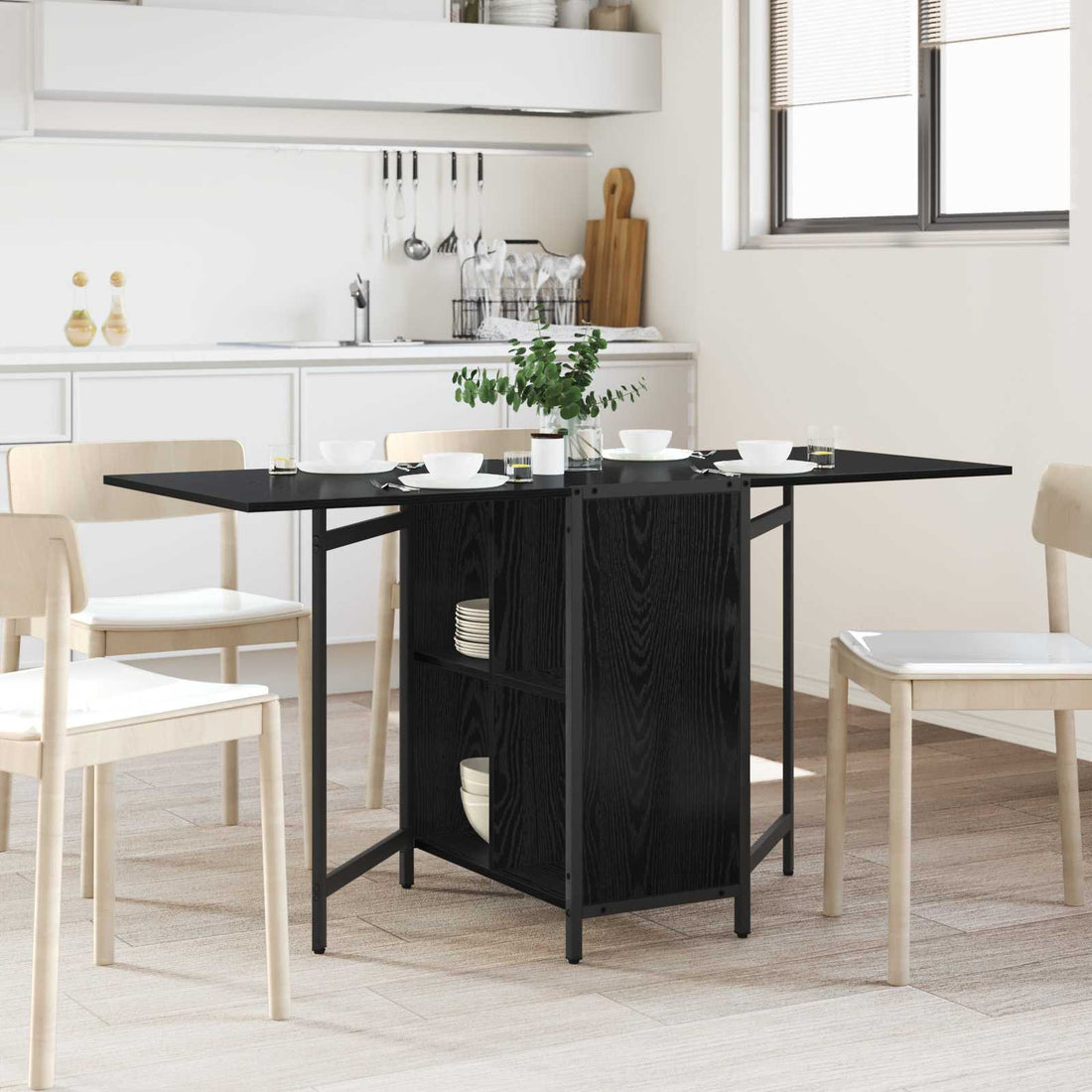 vidaXL Mesa de comedor 144 x 60 x 75 cm Madera de ingeniería