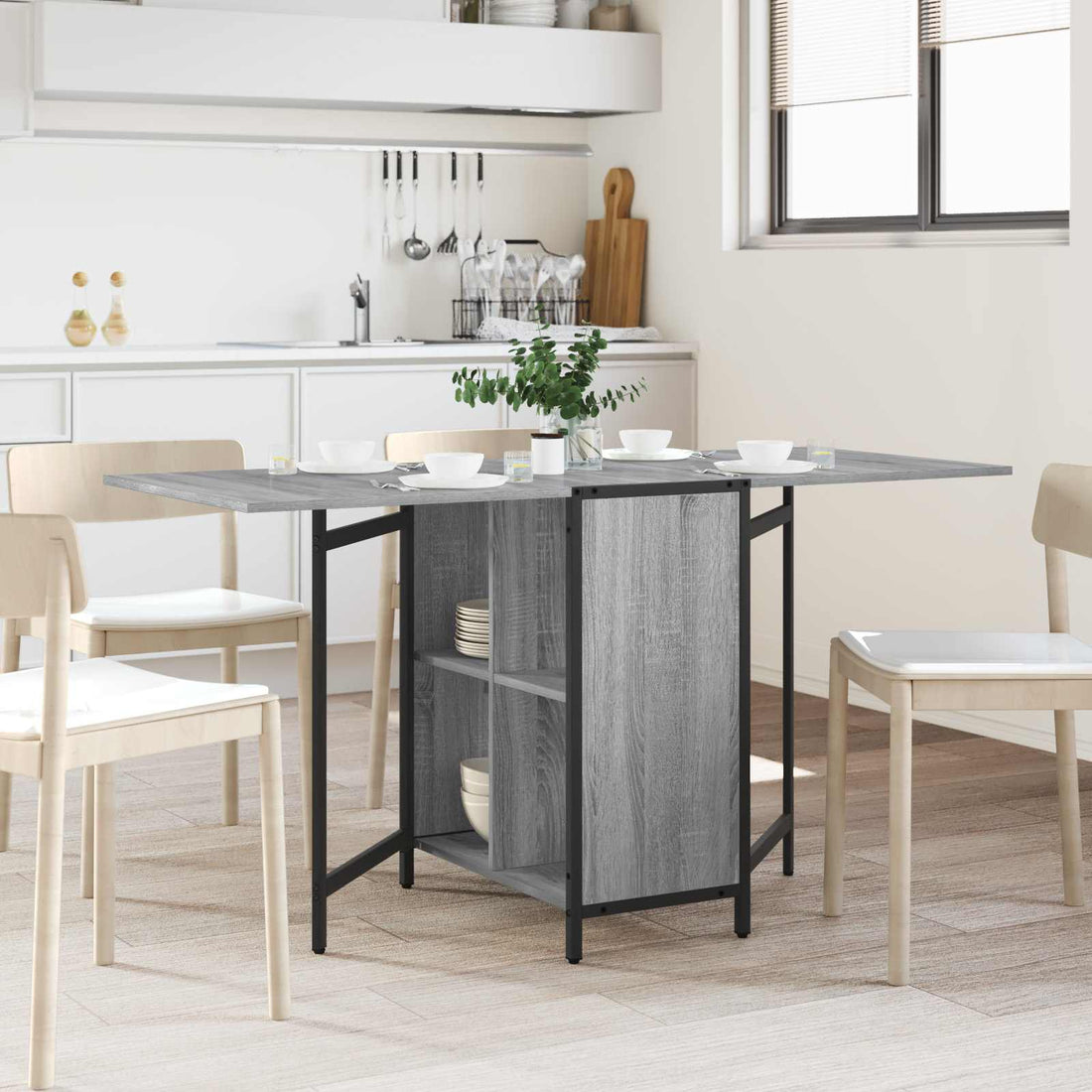 vidaXL Mesa de comedor 144 x 60 x 75 cm Madera de ingeniería