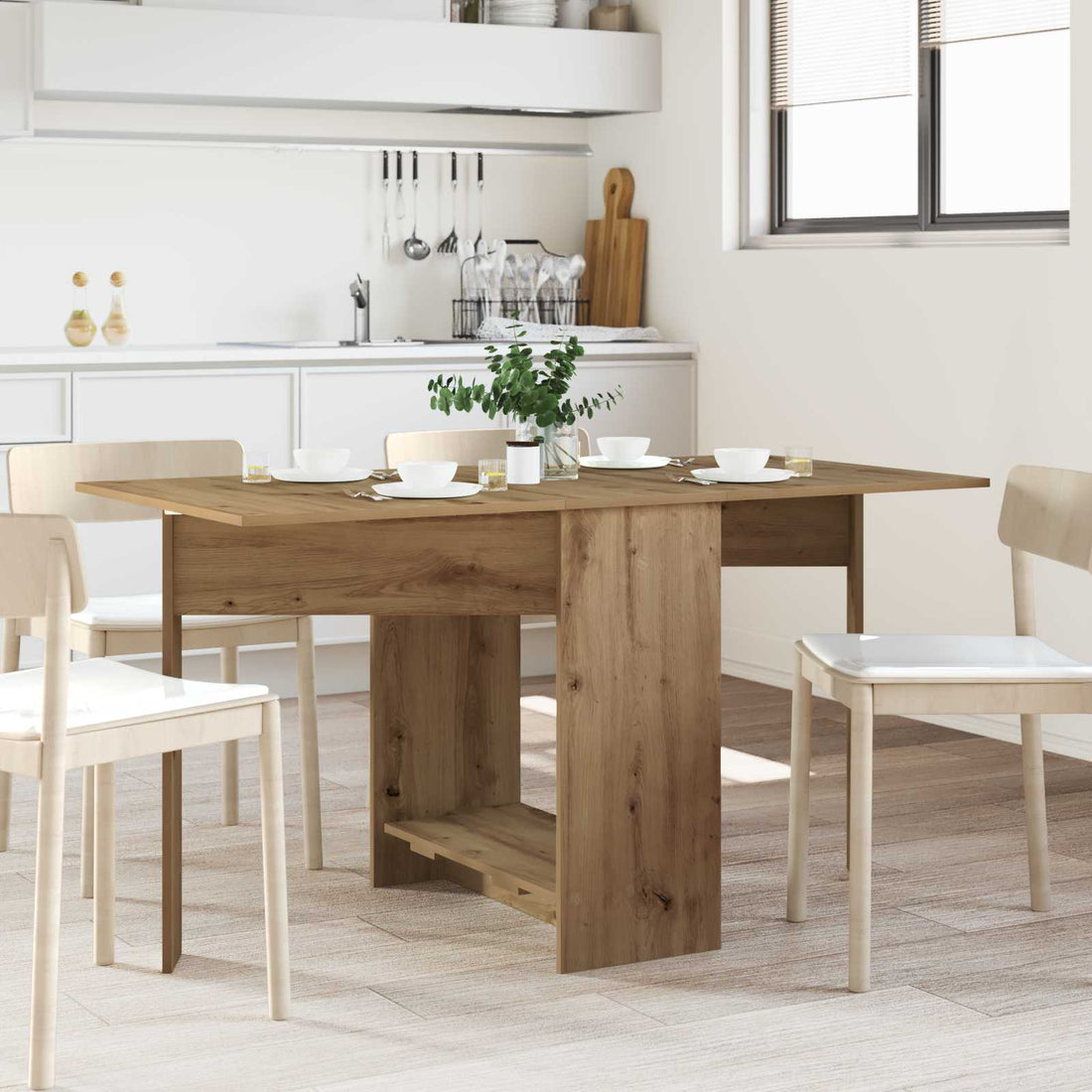 vidaXL Mesa de comedor 138 x 70 x 73,5 cm Madera de ingeniería