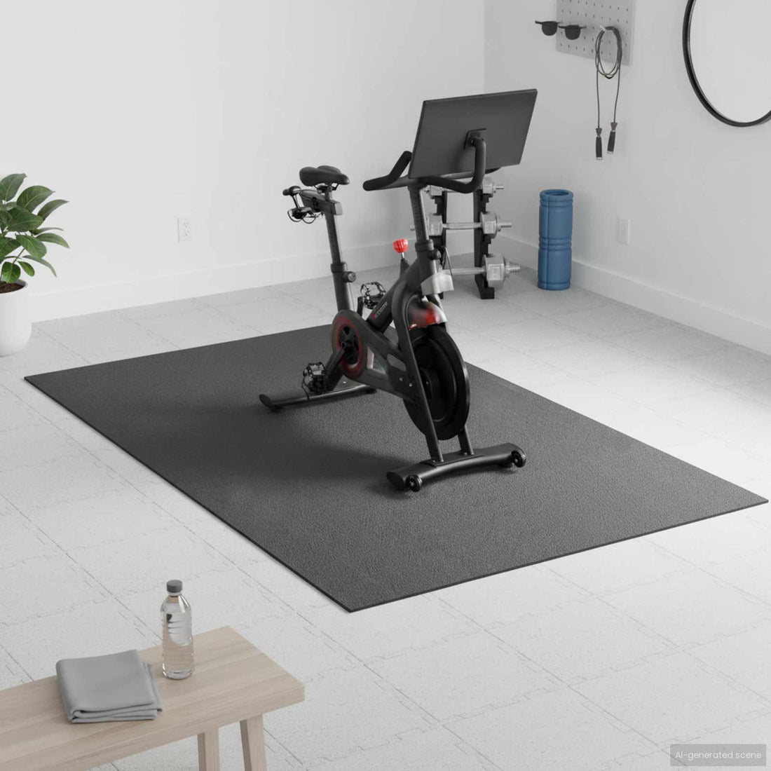 vidaXL Almohadilla de Protección Deportiva Negro 183 x 122 x 0,6 cm