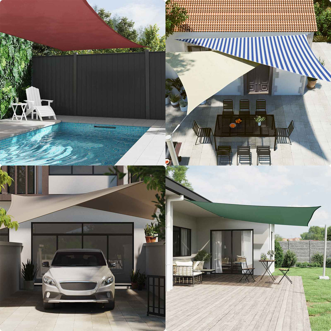 vidaXL Toldo Vela de Sombra Azul y 2,5 x 4 m 100% Poliéster Oxford