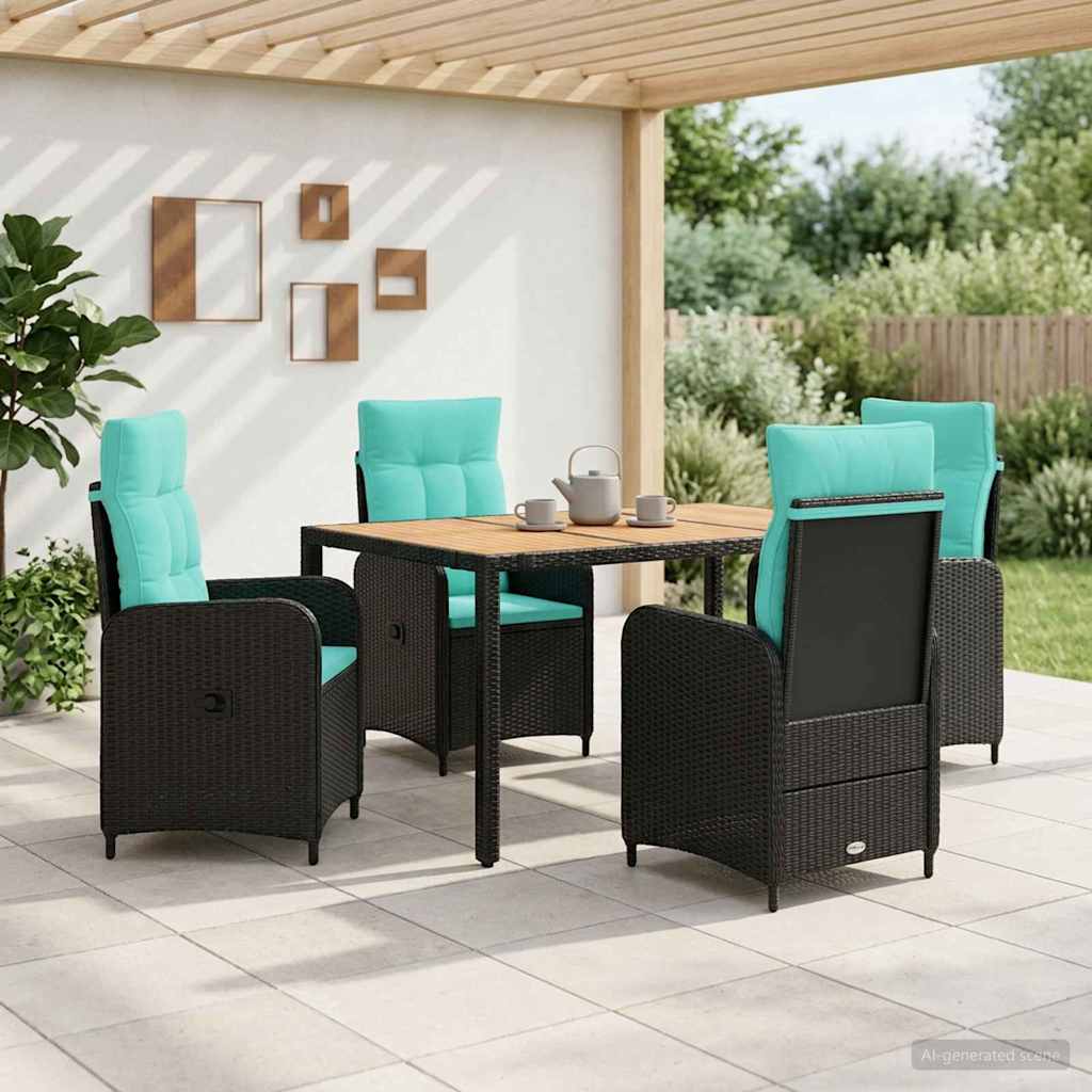 vidaXL Juego de comedor para exteriores 5 uds.