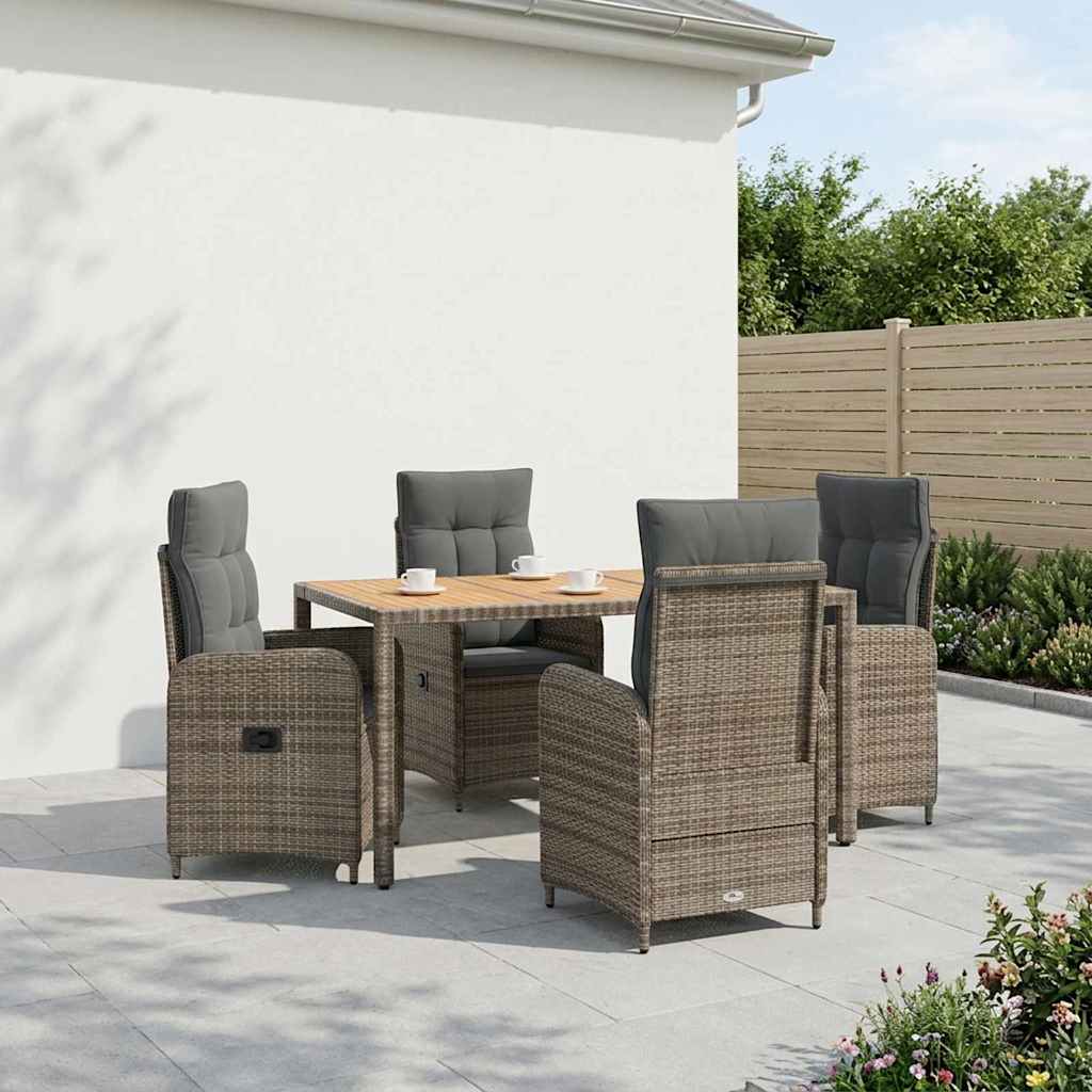 vidaXL Juego de comedor para exteriores 5 uds.