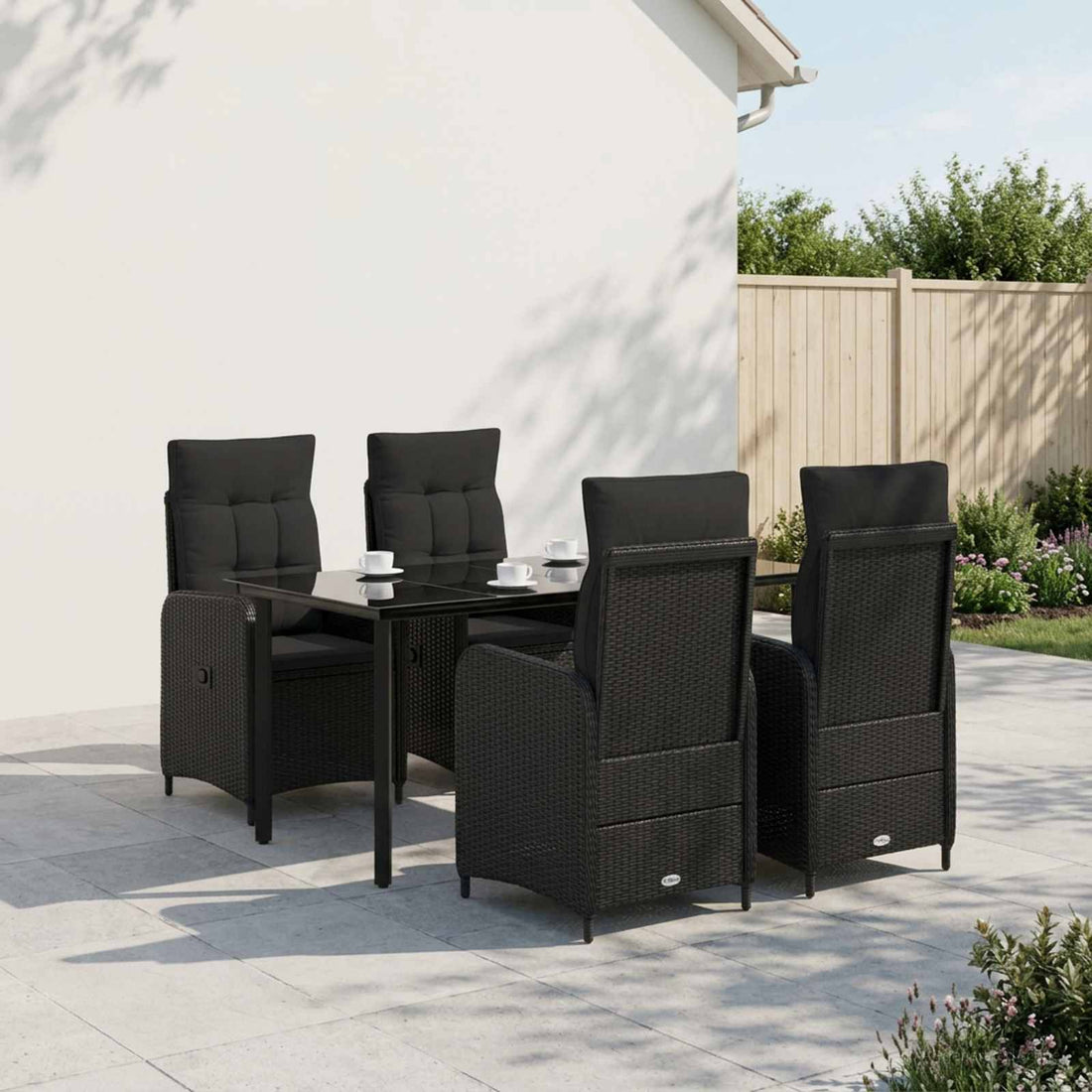 vidaXL Conjunto de Comedor de Jardín 5 uds.