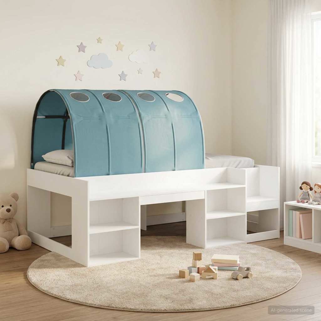 vidaXL Estructura de Cama con Barandas de Cama 3 uds.