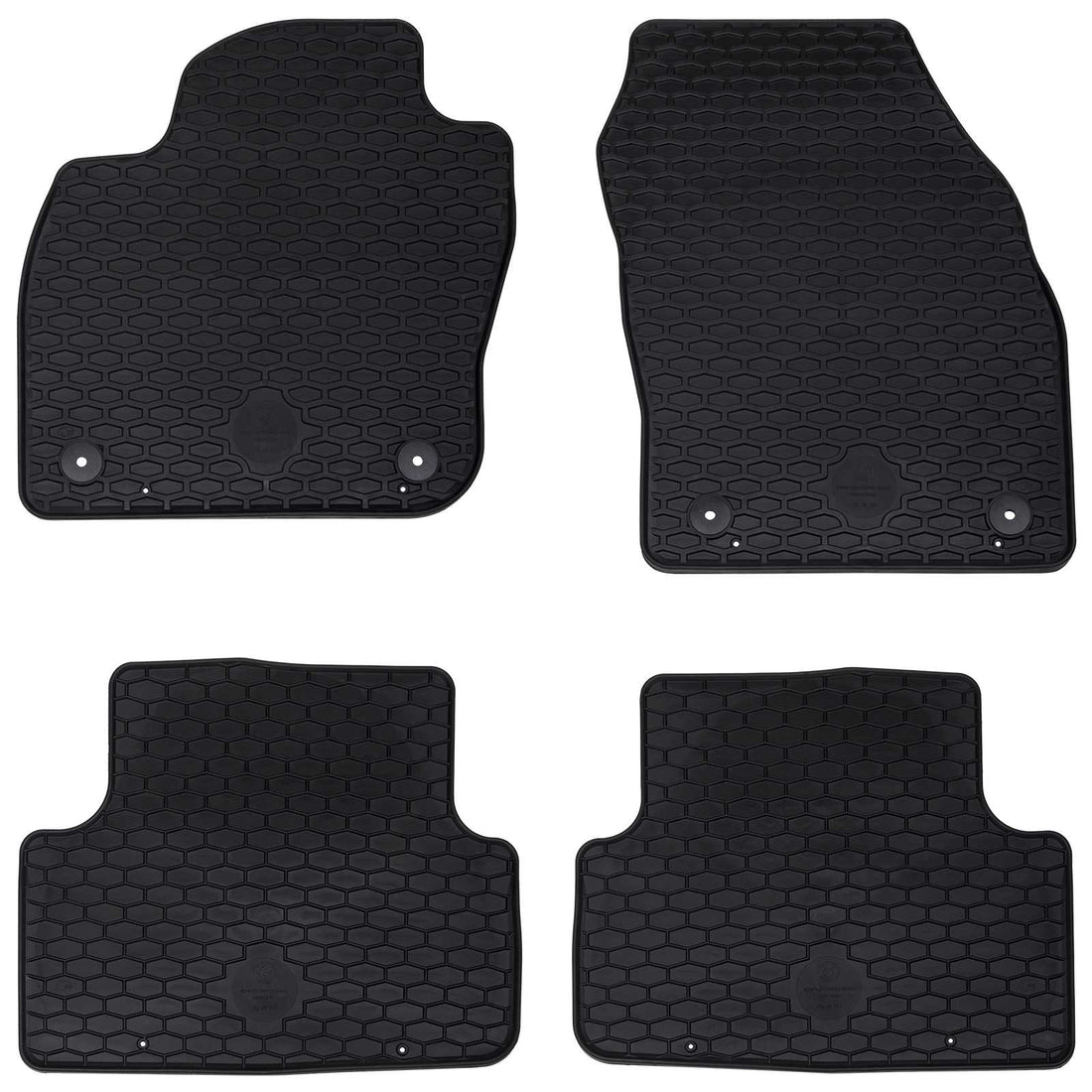 vidaXL Alfombrilla de Coche 4 uds. adecuado para VW T-CROSS 2019- Goma