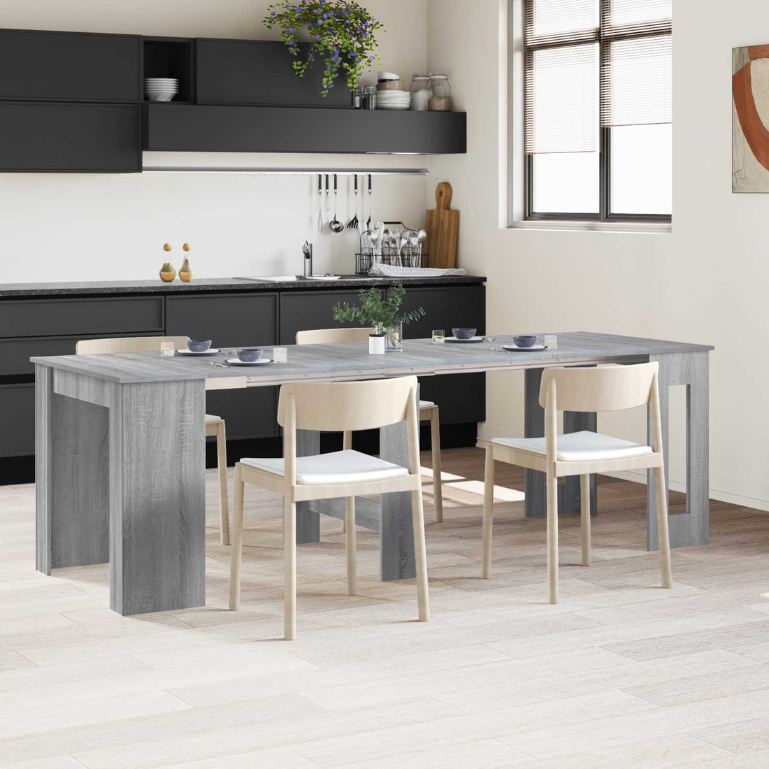 vidaXL Mesa de comedor 240 x 85 x 75 cm Madera de ingeniería