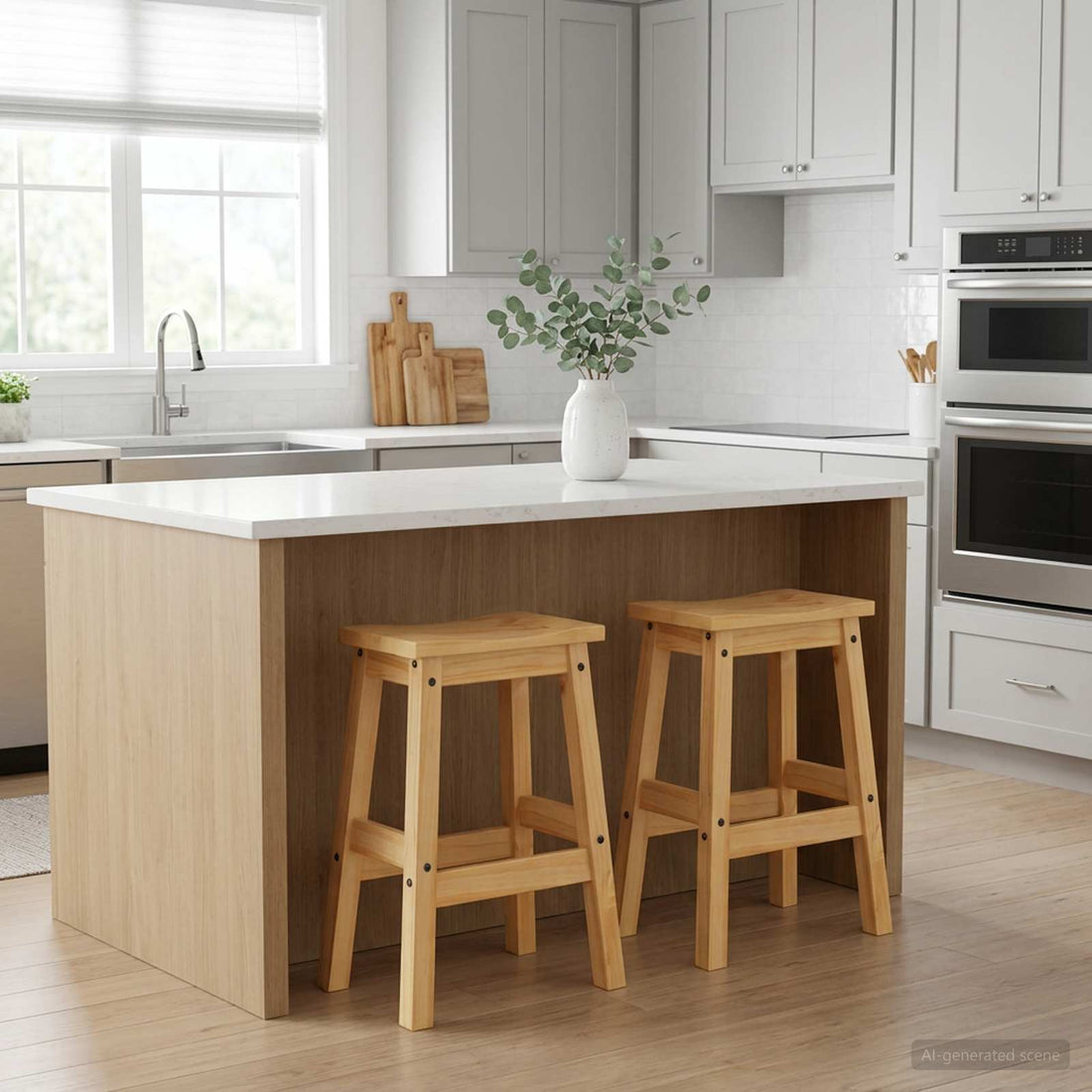 vidaXL Taburete de bar 2 uds. Cera de Miel 44 x 30 x 63 cm Pino macizo