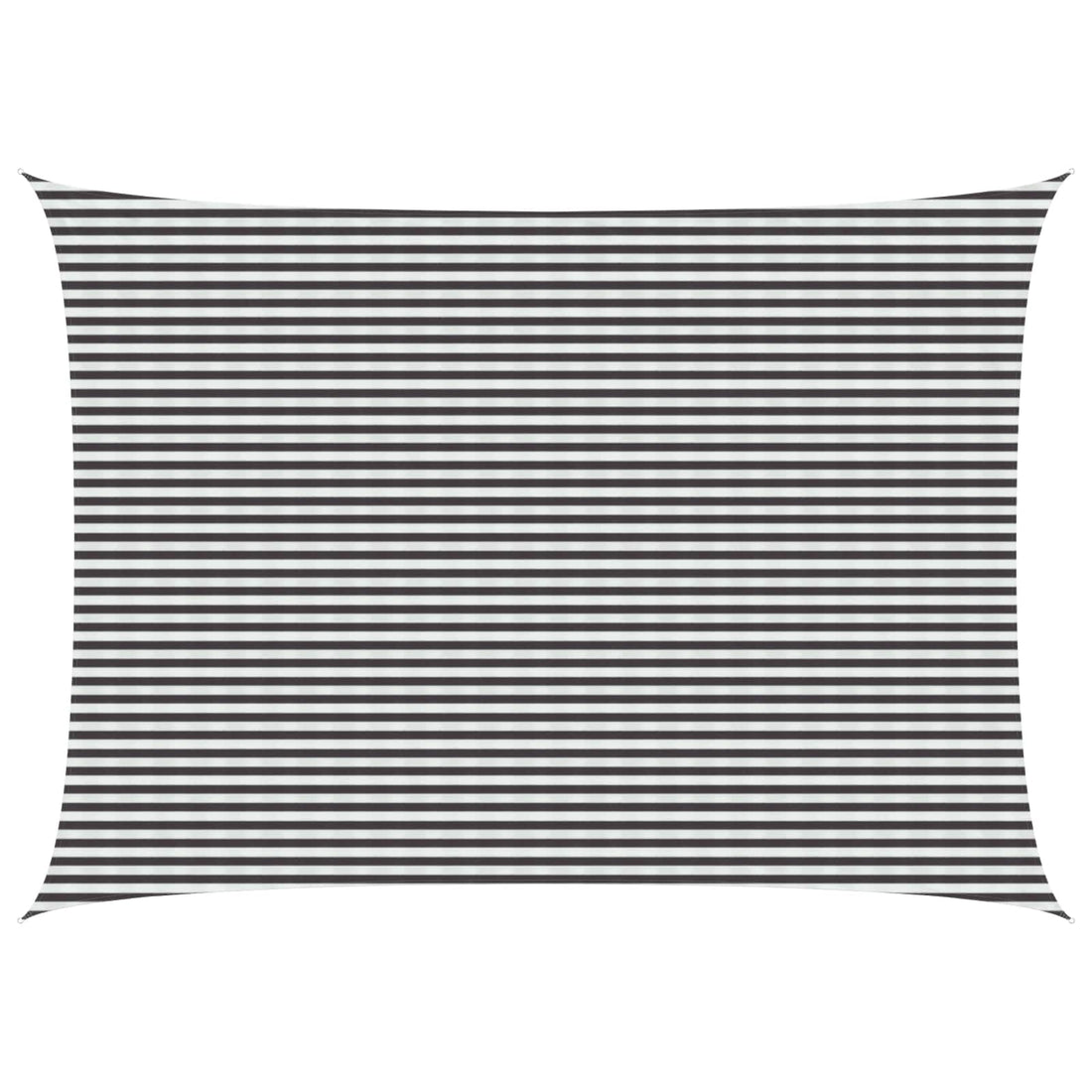 vidaXL Toldo Vela 5 x 6 m HDPE Rectangular Antracita y Blanco