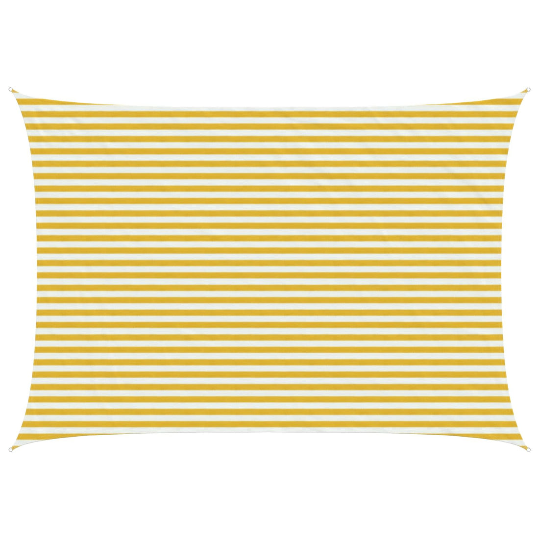 vidaXL Toldo Vela 3,5 x 4,5 m HDPE Rectangular Amarillo y blanco