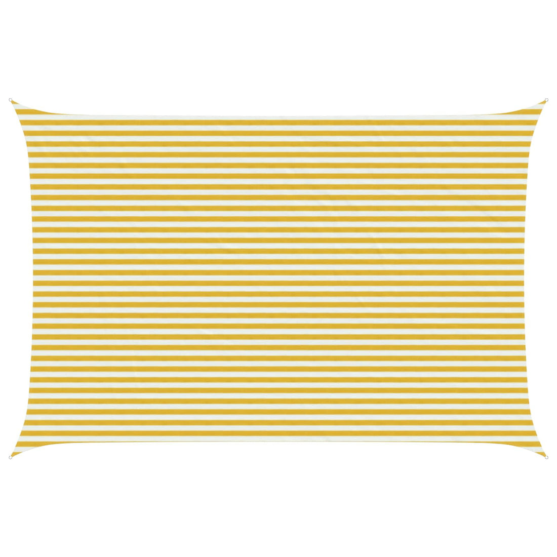 vidaXL Toldo Vela 4 x 7 m HDPE Rectangular Amarillo y blanco