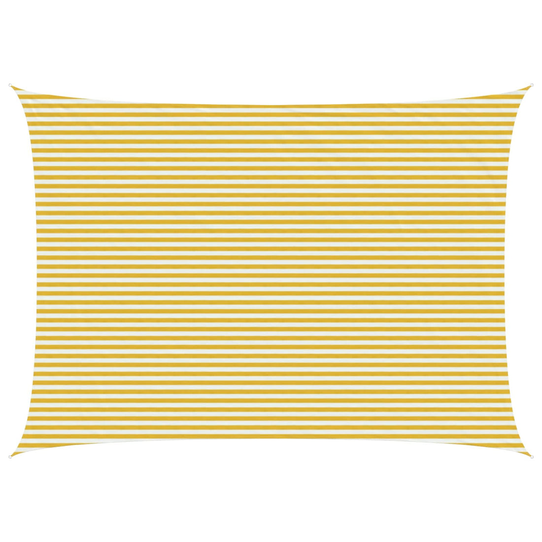 vidaXL Toldo Vela 5 x 7 m HDPE Rectangular Amarillo y blanco