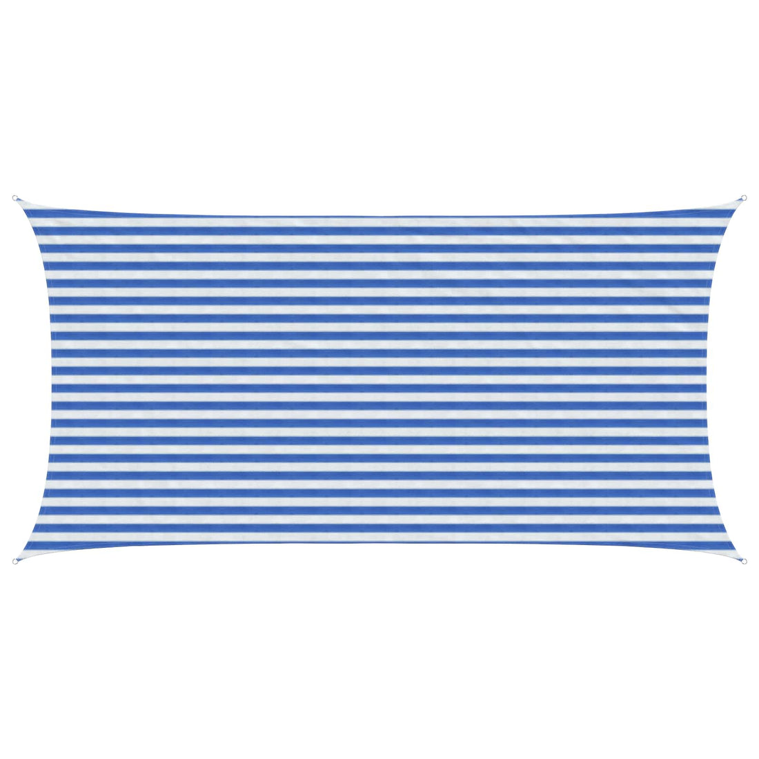 vidaXL Toldo Vela 2,5 x 5 m HDPE Rectangular Azul y Blanco