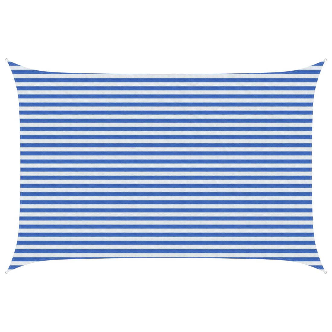 vidaXL Toldo Vela 3 x 5 m HDPE Rectangular Azul y Blanco