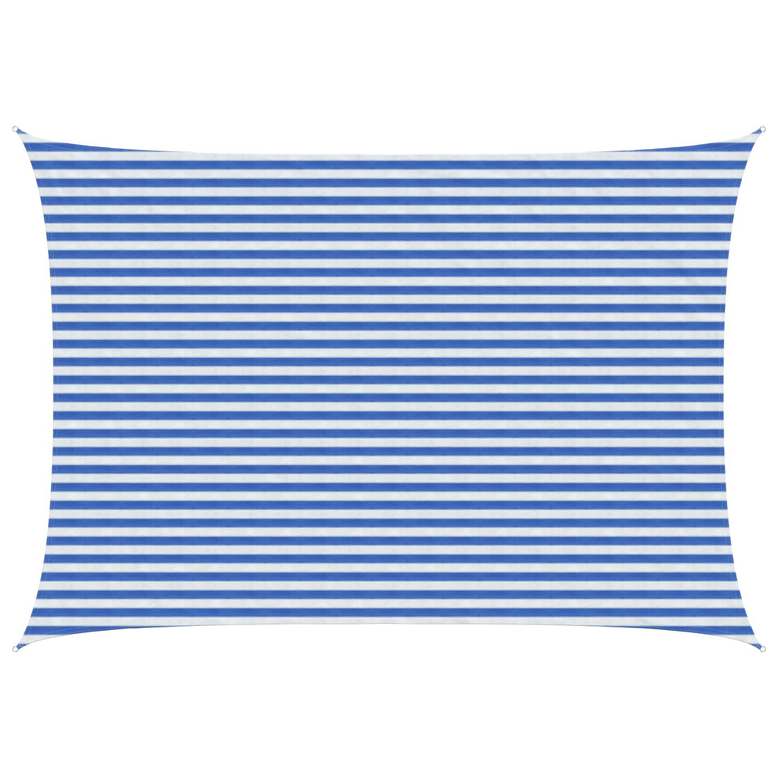 vidaXL Toldo Vela 3,5 x 4,5 m HDPE Rectangular Azul y Blanco