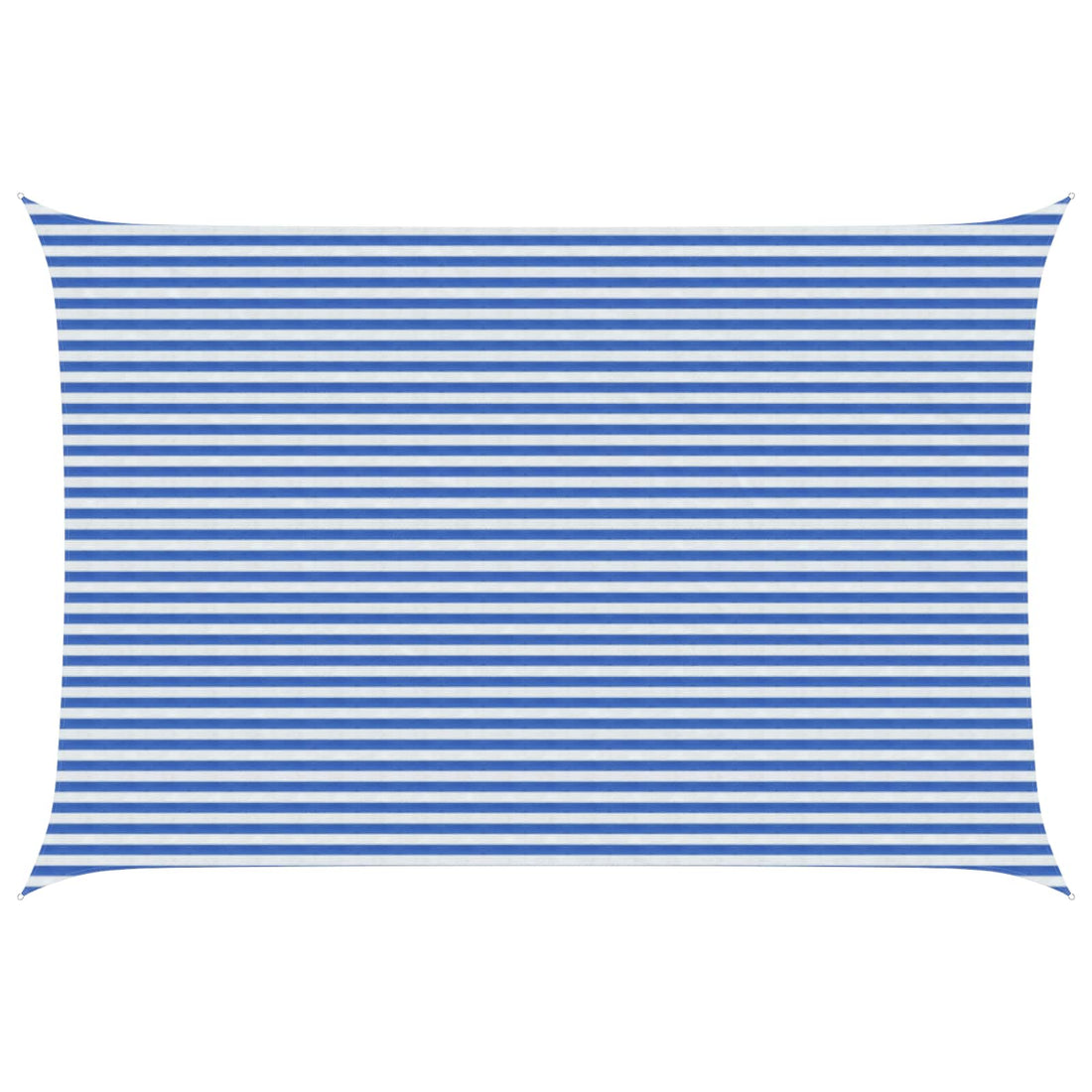vidaXL Toldo Vela 4 x 5 m HDPE Rectangular Azul y Blanco