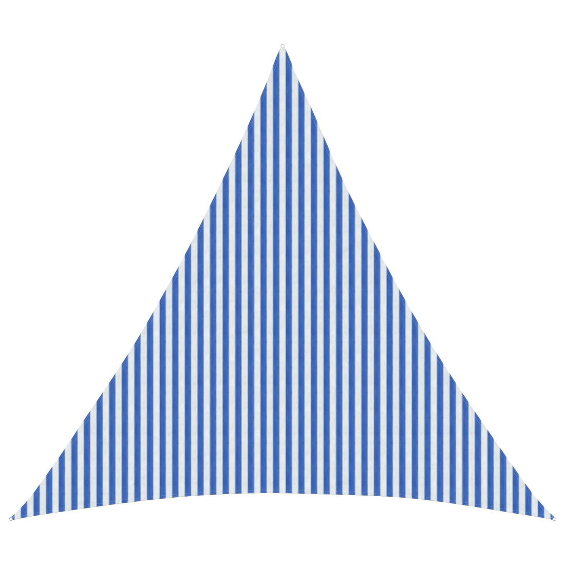 vidaXL Toldo Vela 6 x 6 x 6 m HDPE Triangular Azul y Blanco