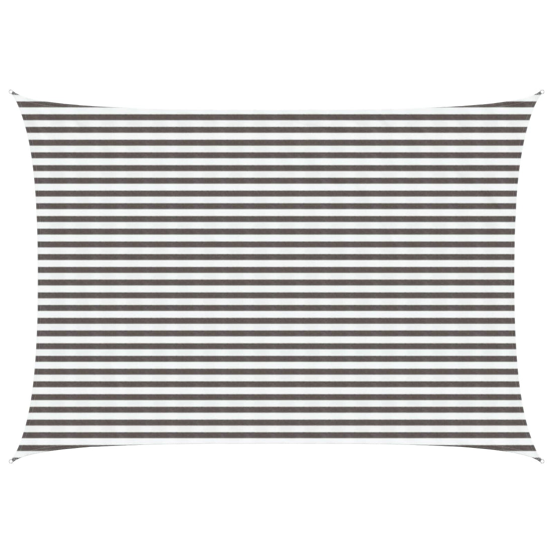 vidaXL Toldo Vela 3 x 6 m HDPE Rectangular Gris claro y blanco.