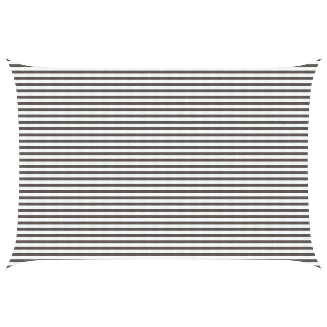 vidaXL Toldo Vela 4 x 7 m HDPE Rectangular Gris claro y blanco.