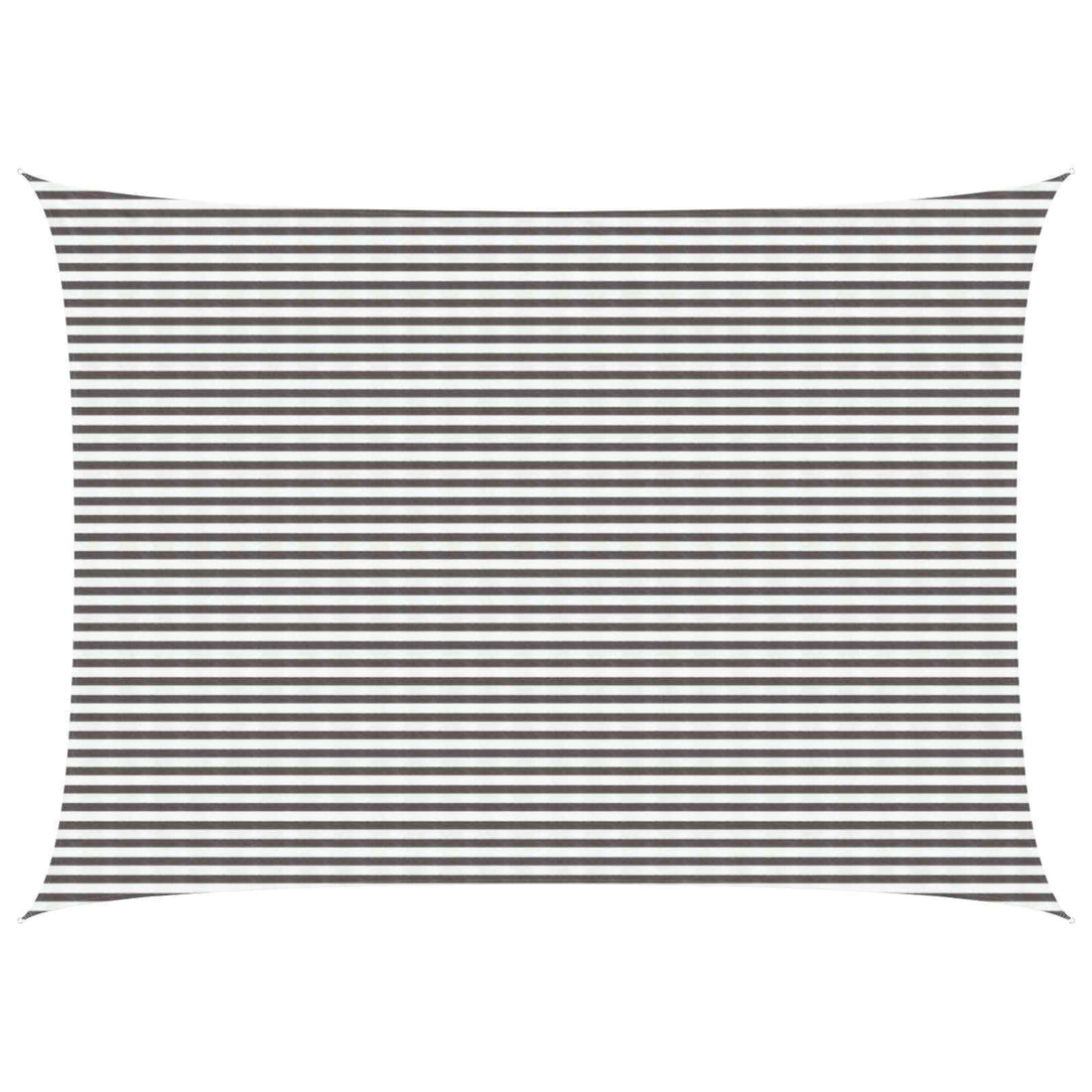 vidaXL Toldo Vela 5 x 6 m HDPE Rectangular Gris claro y blanco.