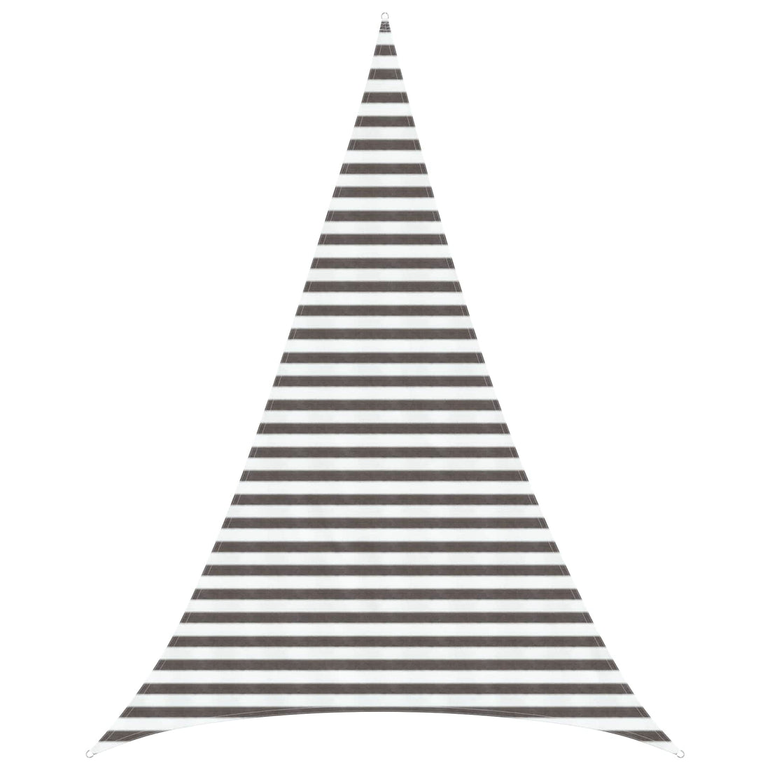 vidaXL Toldo Vela 5 x 6 x 6 m HDPE Triangular Gris claro y blanco.