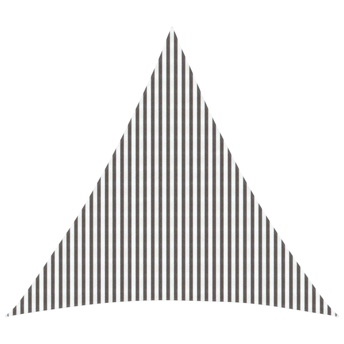 vidaXL Toldo Vela 6 x 6 x 6 m HDPE Triangular Gris claro y blanco.
