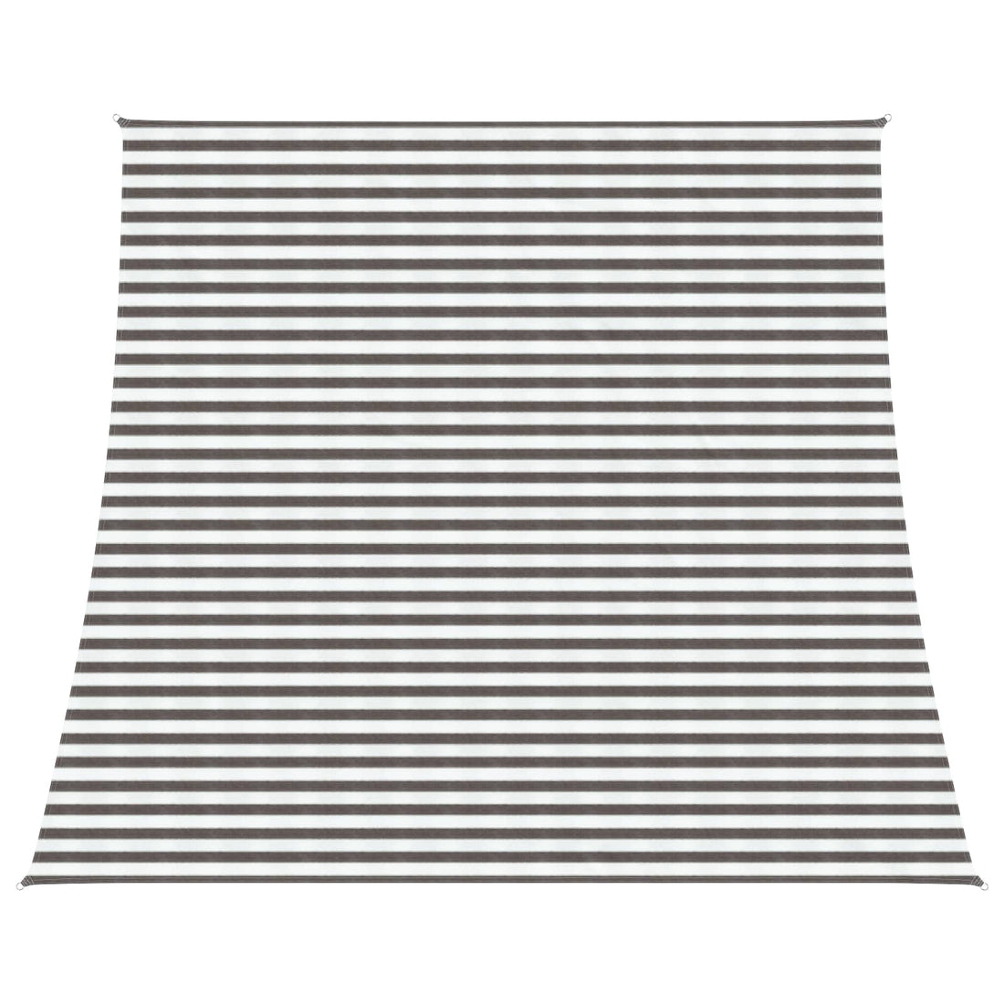 vidaXL Toldo Vela 4 / 5 x 4 m HDPE Rectangular Gris claro y blanco.