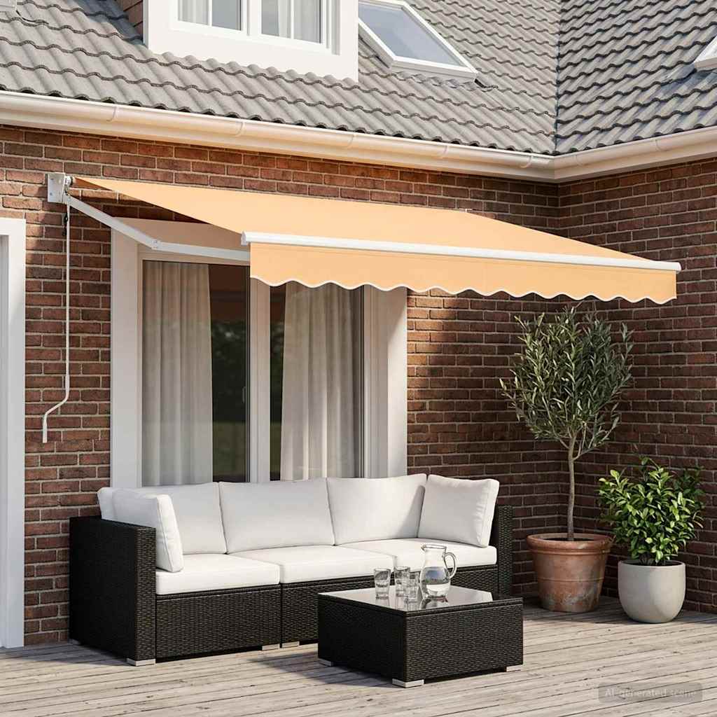 vidaXL Toldo retráctil Arena 3 x 2,5 m Poliéster y metal