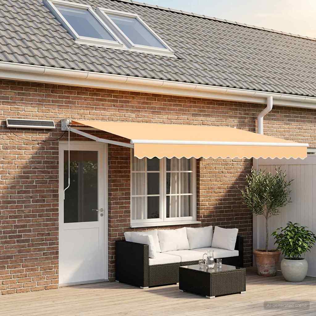 vidaXL Toldo Retráctil Eléctrico Arena 4 x 3 m