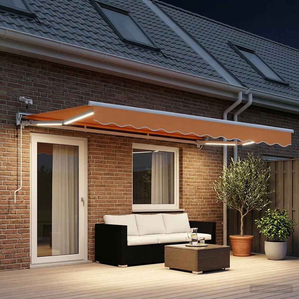 vidaXL Toldo Retráctil Eléctrico Arena 4,5 x 3 m