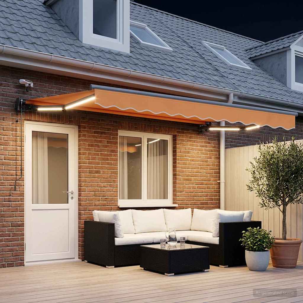 vidaXL Toldo Retráctil Eléctrico Arena 5 x 3 m